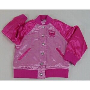 Disney Store Princess Satin Varsity Jacket Toddler Size 2 / 3 BELL Cinderella